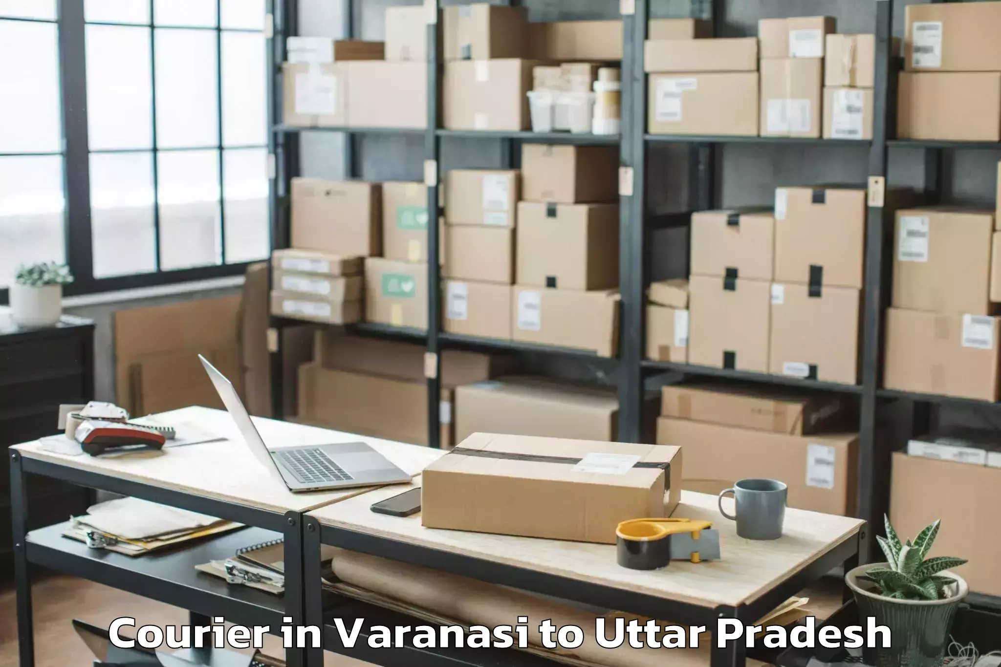 Quality Varanasi to Babrala Courier